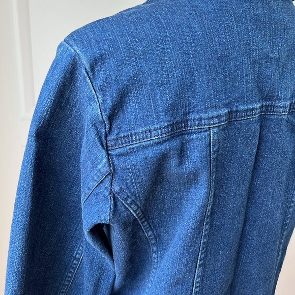 Denim & Co Jean Jacket with Embroidery and Beaded details - Picture 8 of 11